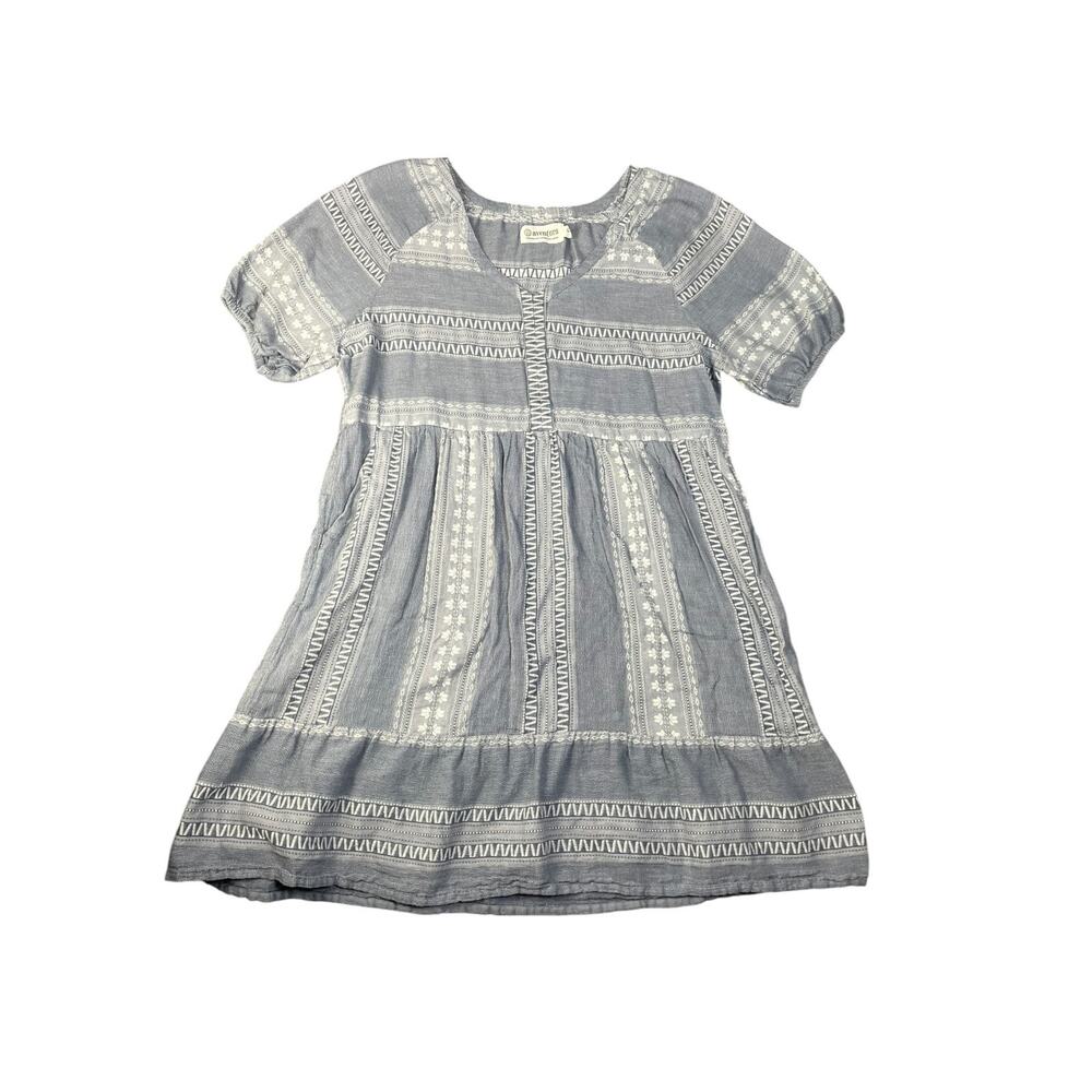 Aventura Women’s XL 100% Organic Cotton Boho Short Sleeve Dress
